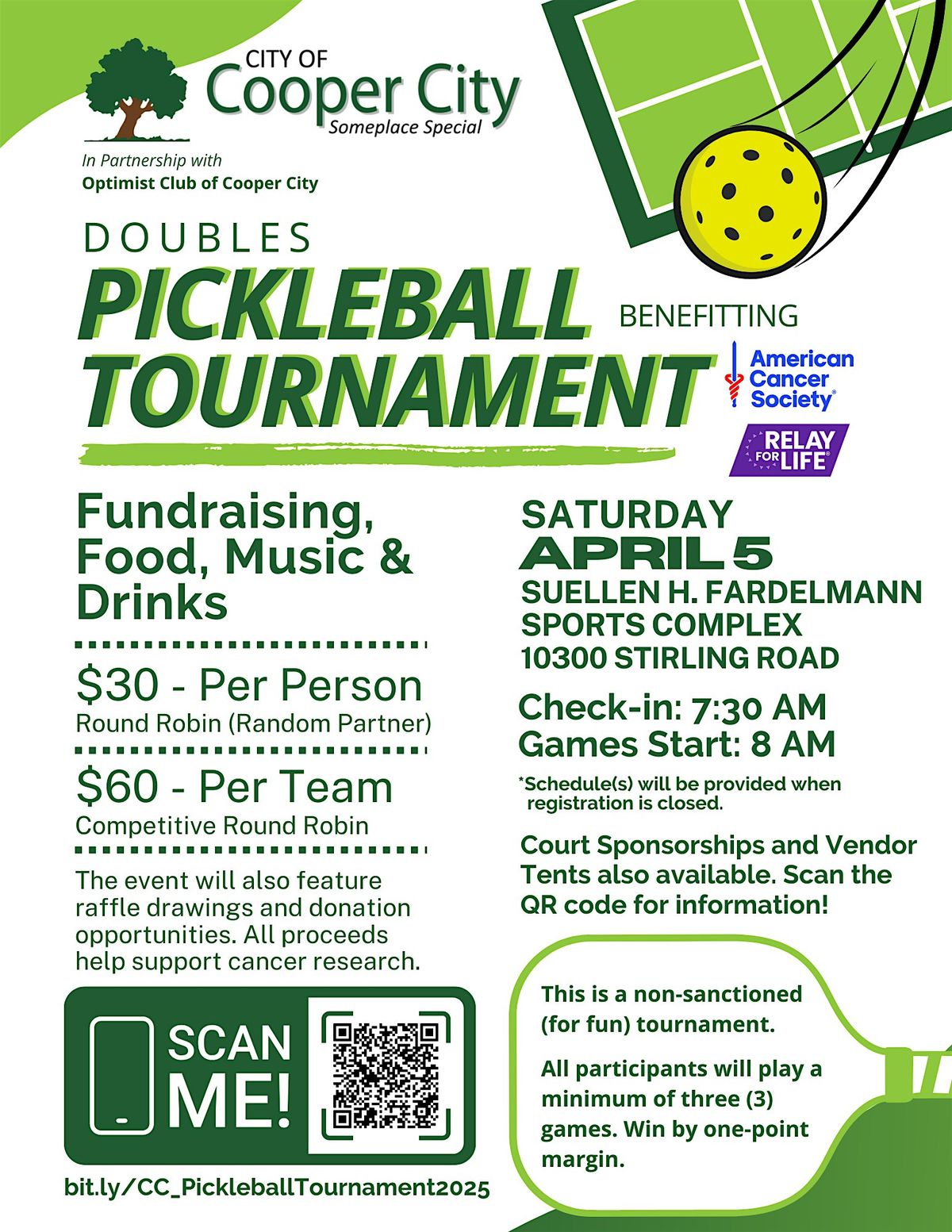 Doubles Pickleball Tournament