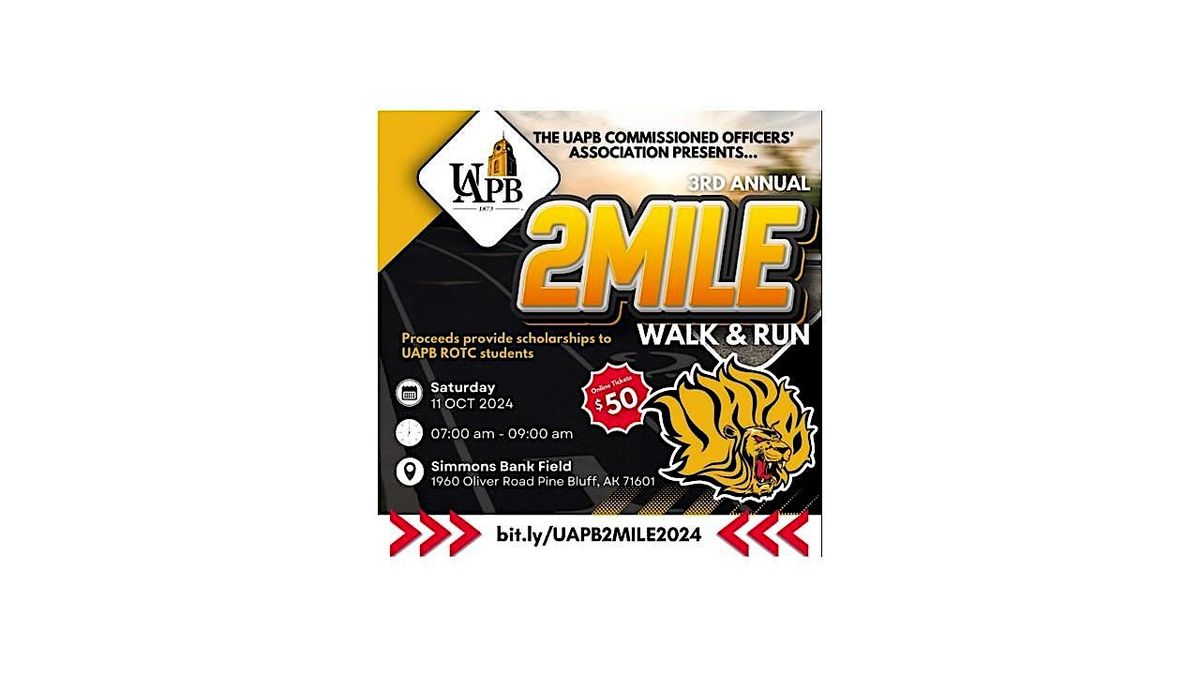 4th Annual UAPB 2025 Homecoming 2 Mile Walk & Run