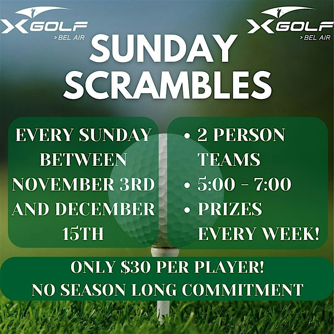 X-Golf Sunday Socials