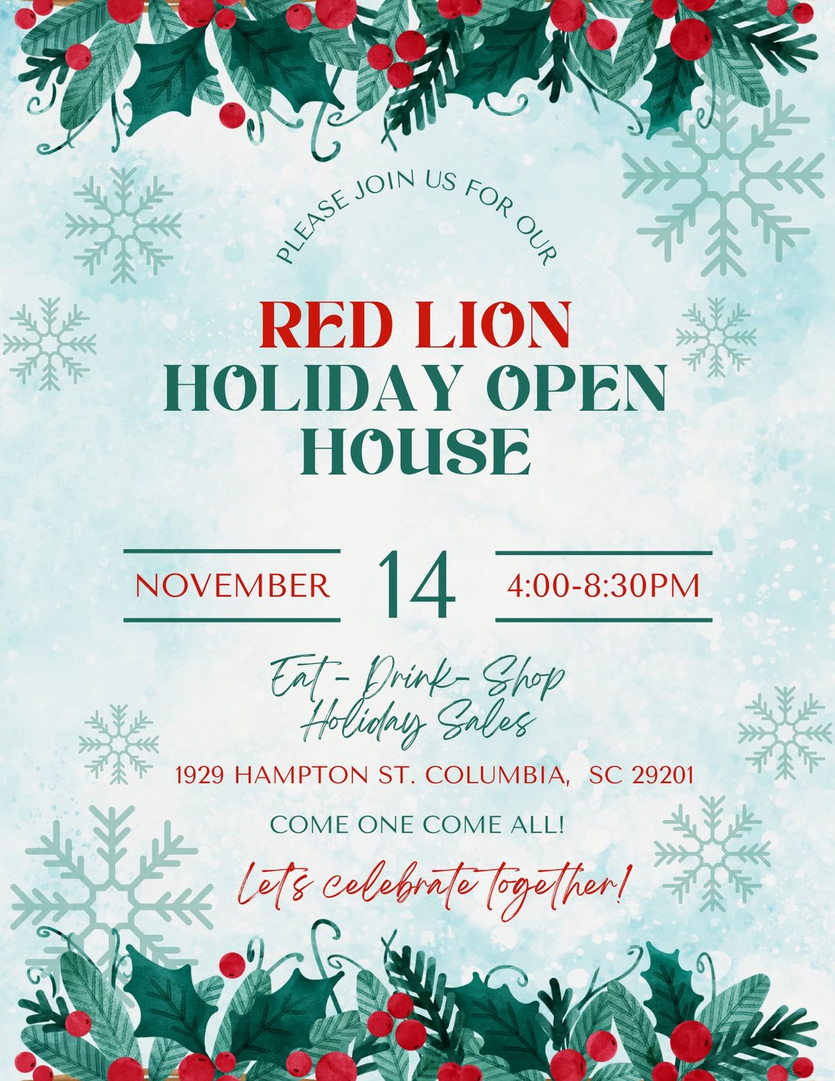 Holiday Open House Annual Celebration