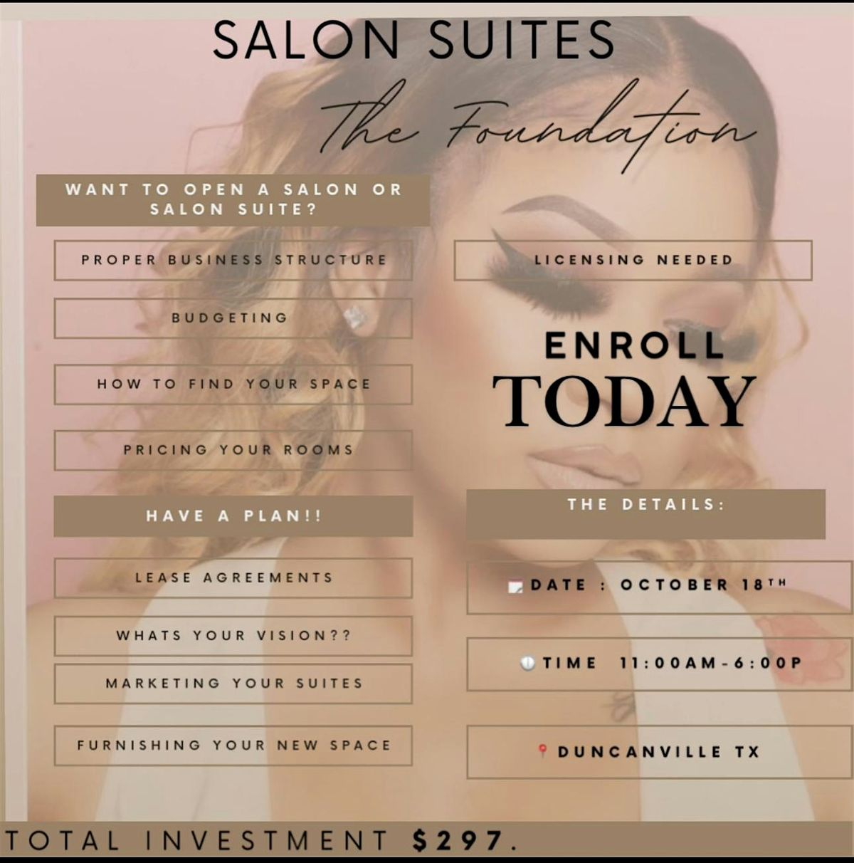 Salon suite Basics workshop