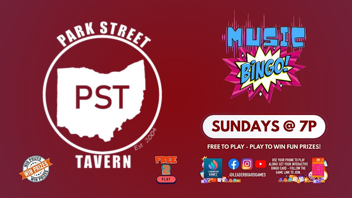 Music BINGO  Game Night | Park Street Tavern - Columbus OH - SUN 7p