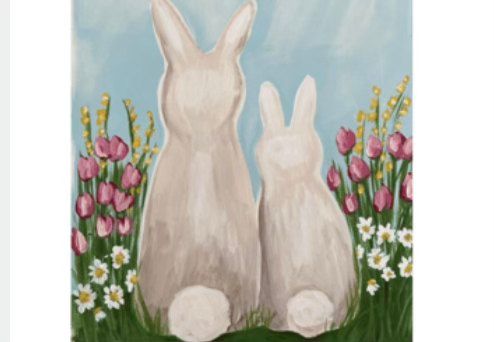 Spring Family Paint Night: Spring Bunnies!