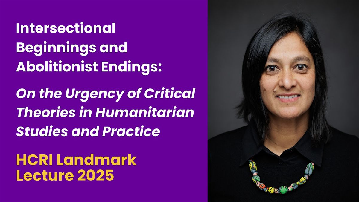 HCRI Landmark Lecture 2025