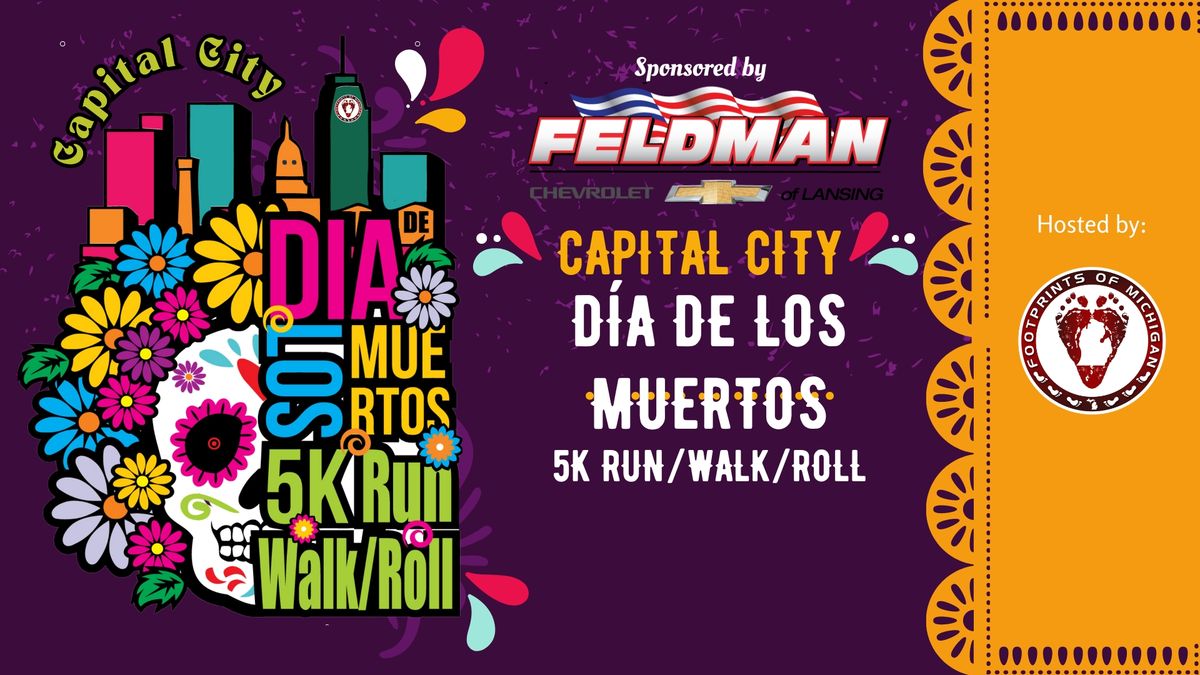 Capital City Dia De Los Muertos 5k Run\/Walk\/Roll