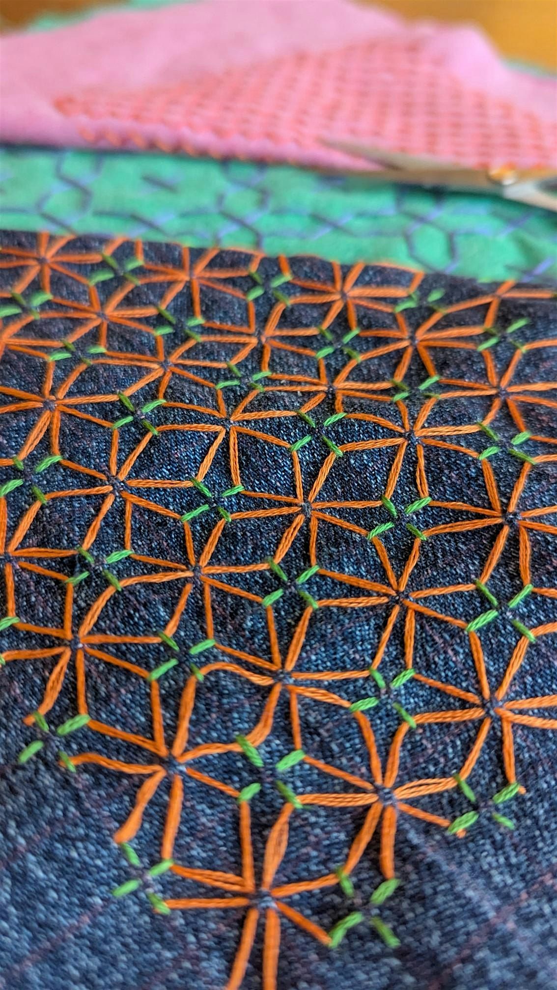 Japanese Sashiko Stitching \/ Visible Mending Workshop