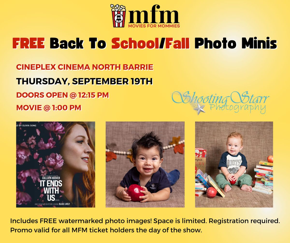 FREE photo minis and MFM Screening It Ends with Us