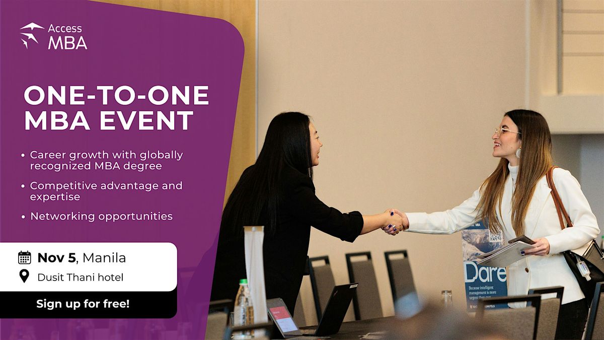 Access MBA event in Manila  on November 5