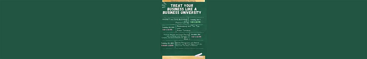 Treat Your Business Like A Business University