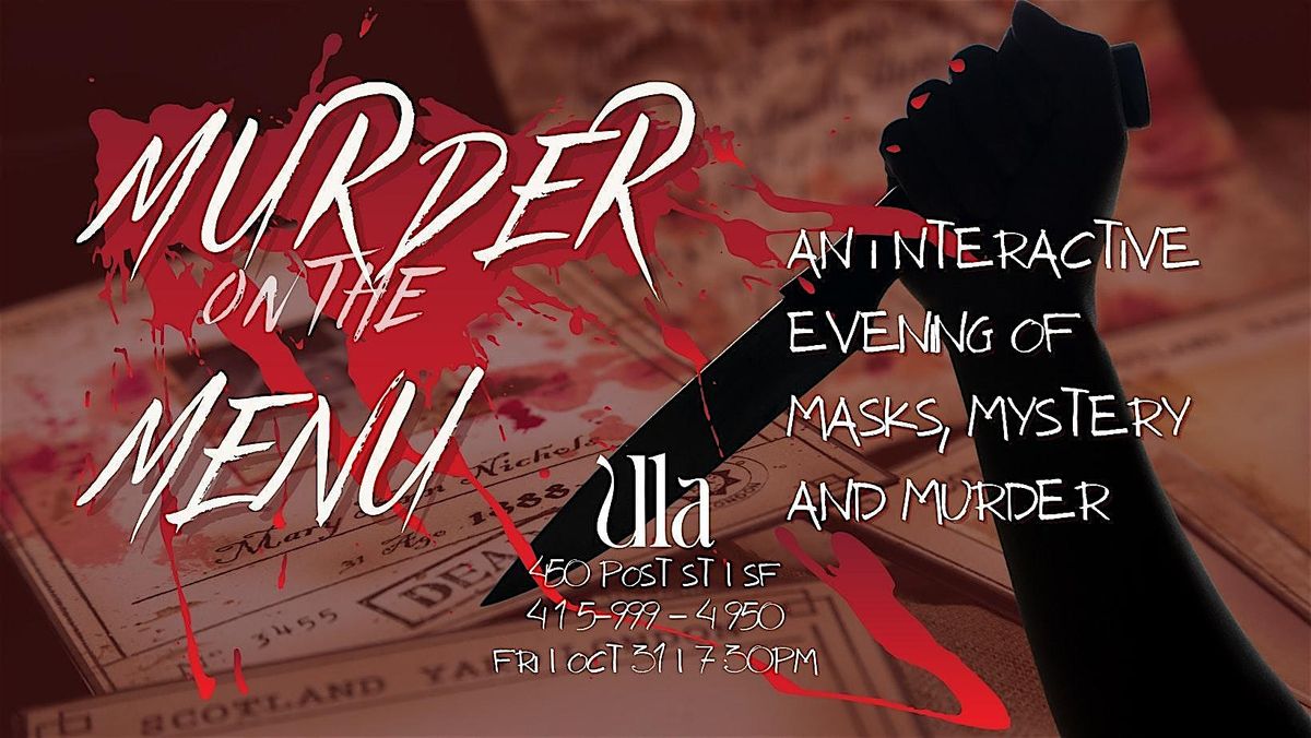 Mrder on the Menu - Halloween Mrder Mystery Dinner Party