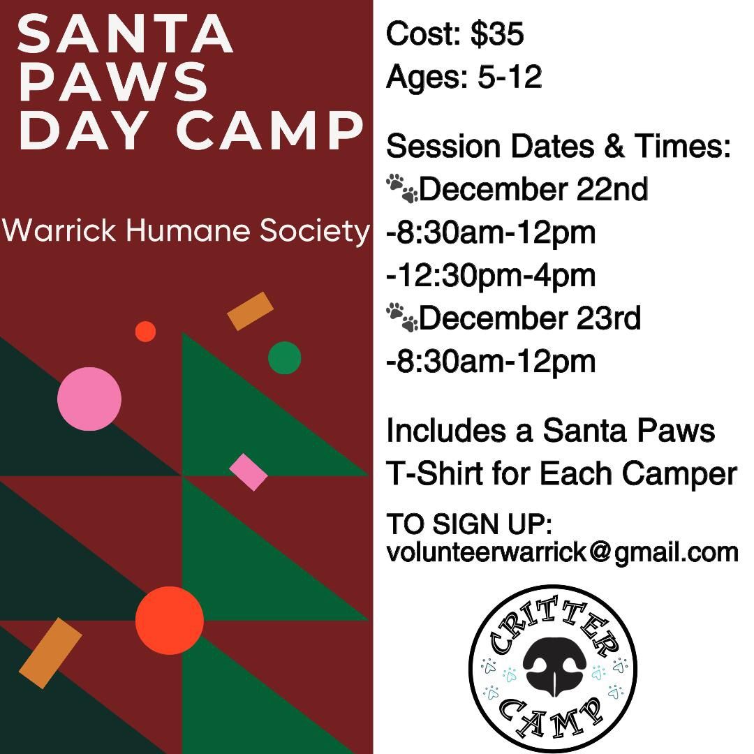 Santa Paws Day Camp at WHS 