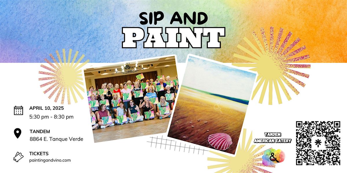 Beach Time Paint and Sip at Tandem American Eatery