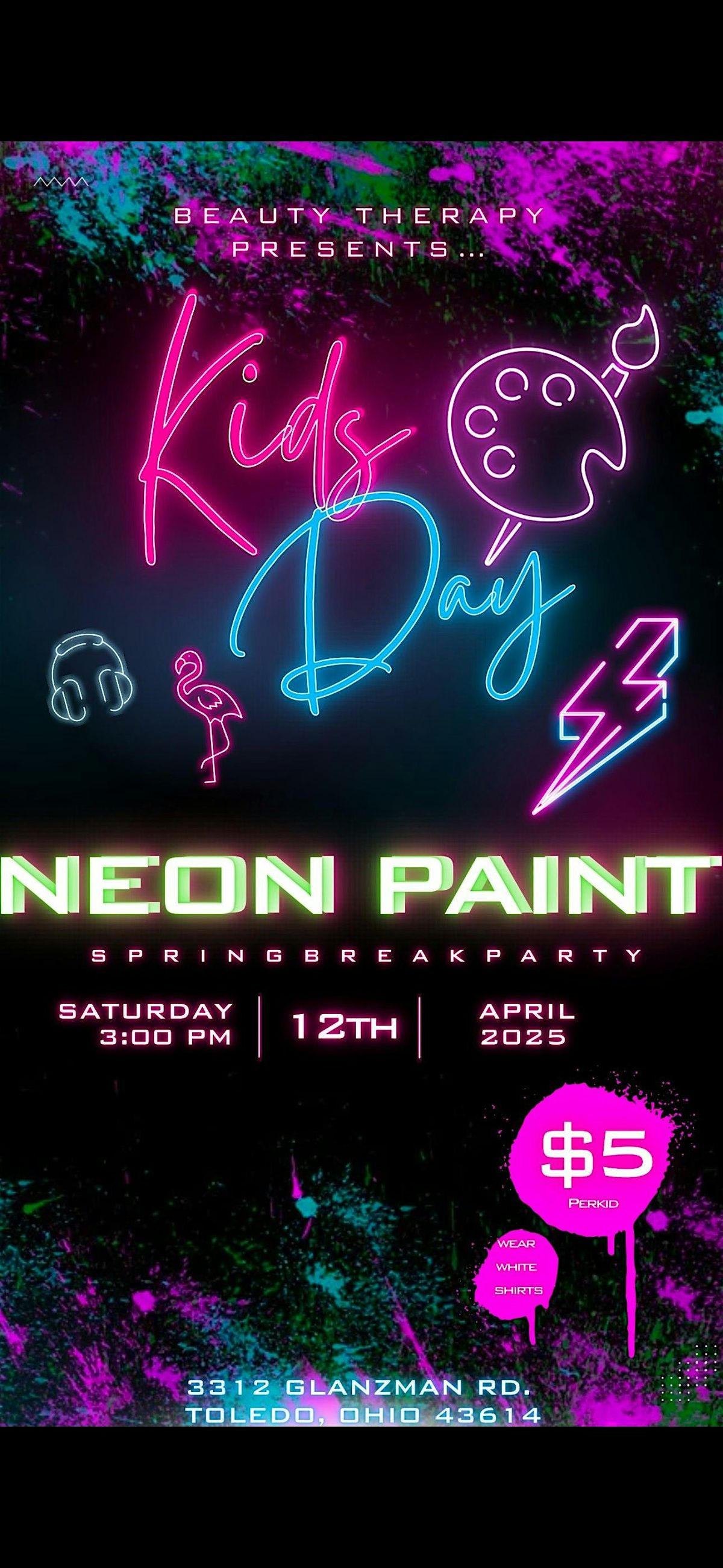 Kids Spring Break paint party