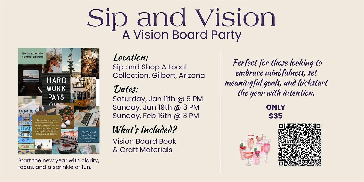 Sip and Vision - A Vision Board Party