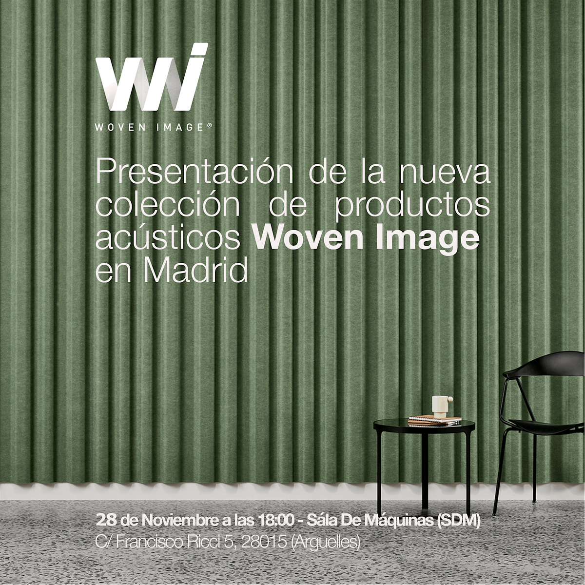 Presentaci\u00f3n de nueva gama colecci\u00f3n de productos ac\u00fasticos Woven Image