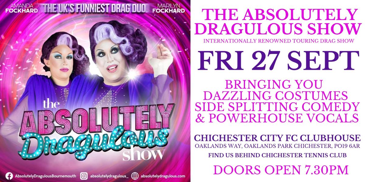 THE ABSOLUTELY DRAGULOUS SHOW- DISCO TOUR AT CHICHESTER CITY FC 