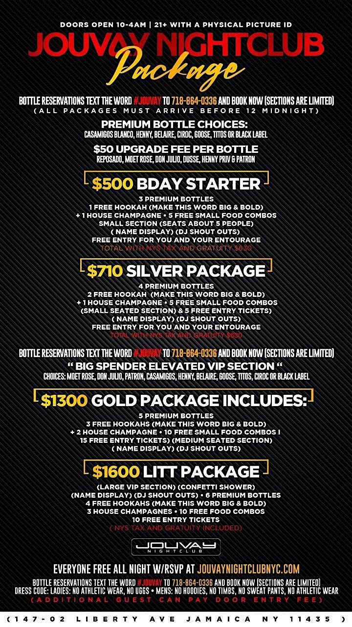 Jouvay Saturdays Package