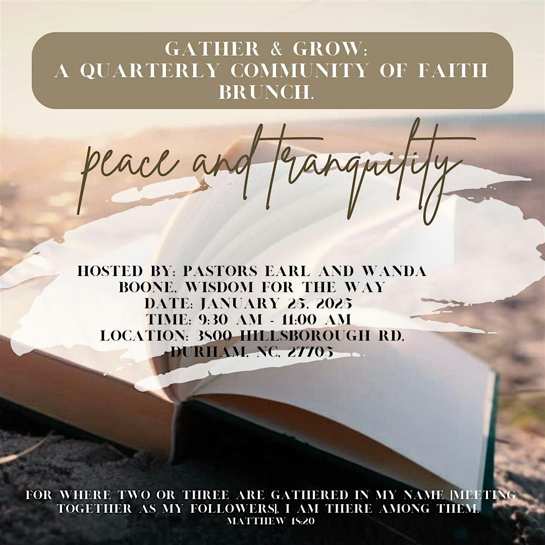 Gather & Grow: A Community Faith Brunch