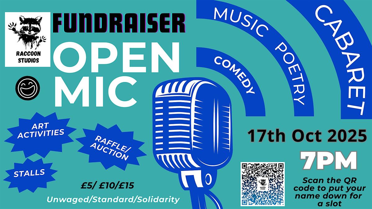 Raccoon Studios Fundraiser: Open Mic Night