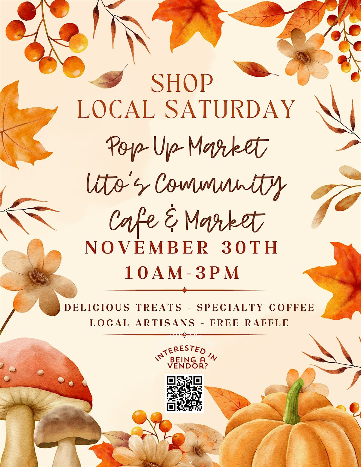 Shop Local Saturday At Lito's Community Cafe &  Market