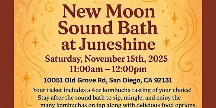 New Moon Sound Bath at Juneshine