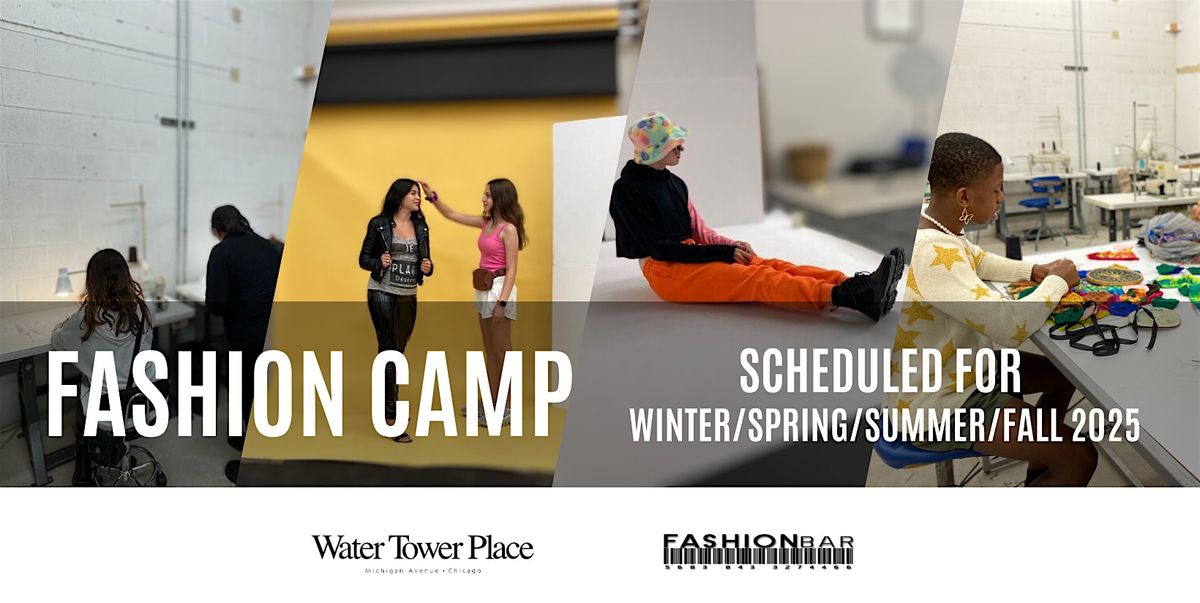 FashionCamp Winter 2025 Edition - Learn Fashion Design (Ages10yo to 18y)