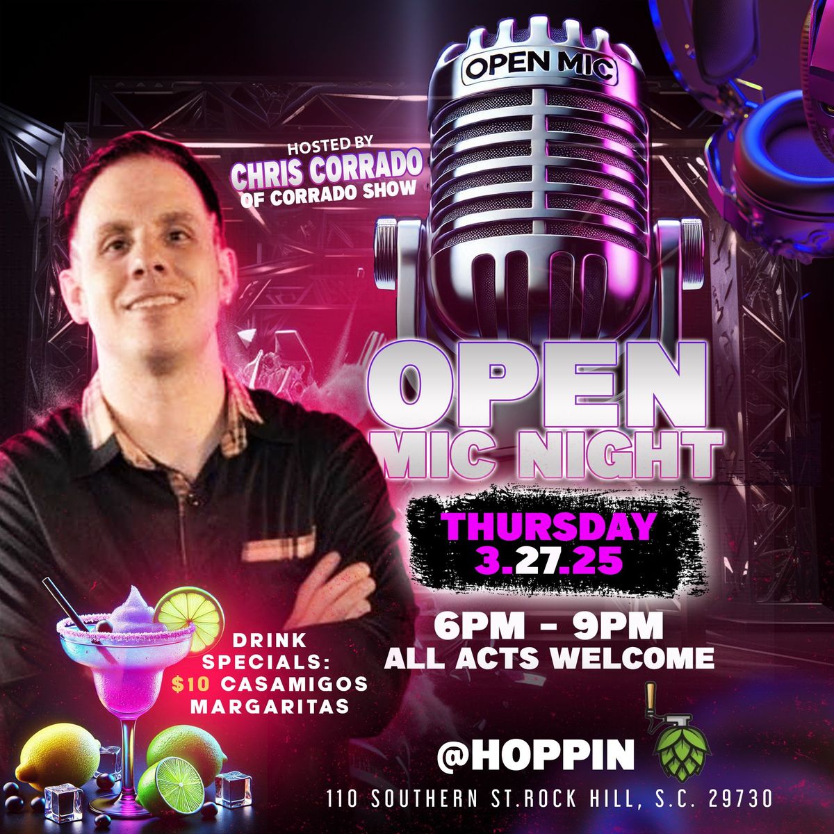 Open Mic @ Hoppin': 3\/27\/25