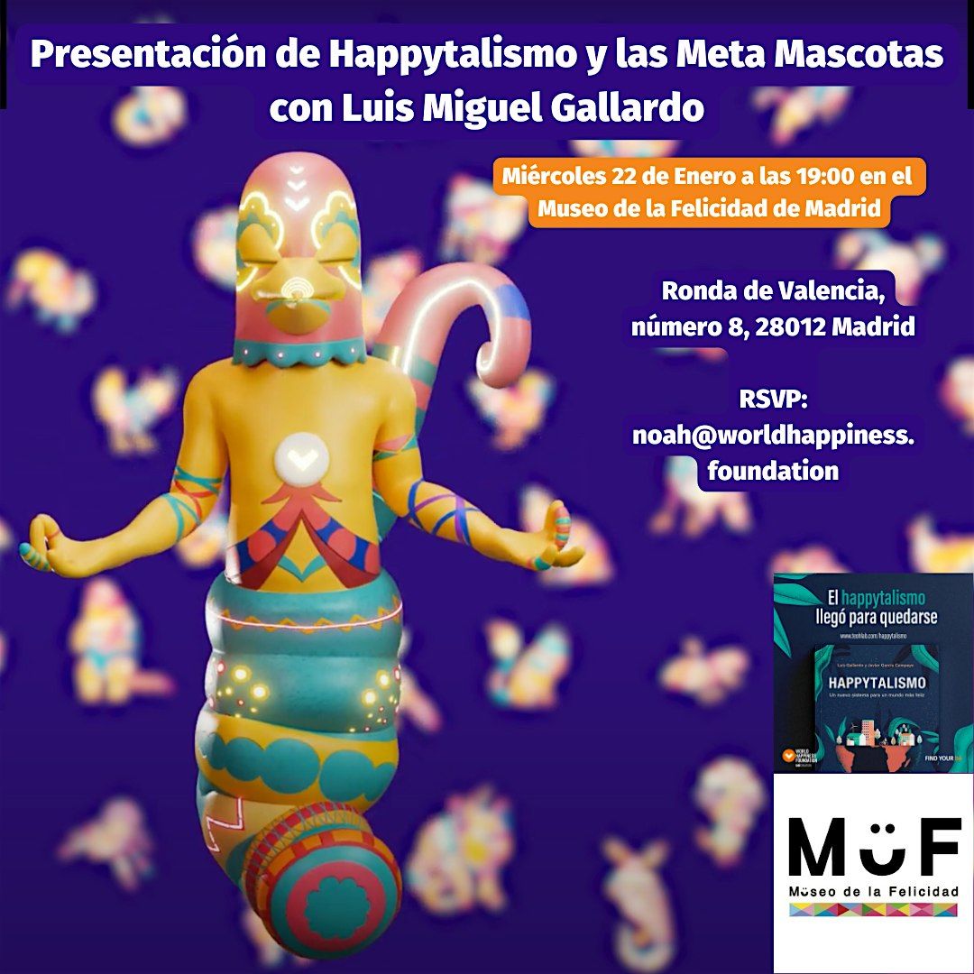 Presentaci\u00f3n de Happytalismo y las Meta Mascotas con Luis Miguel Gallardo