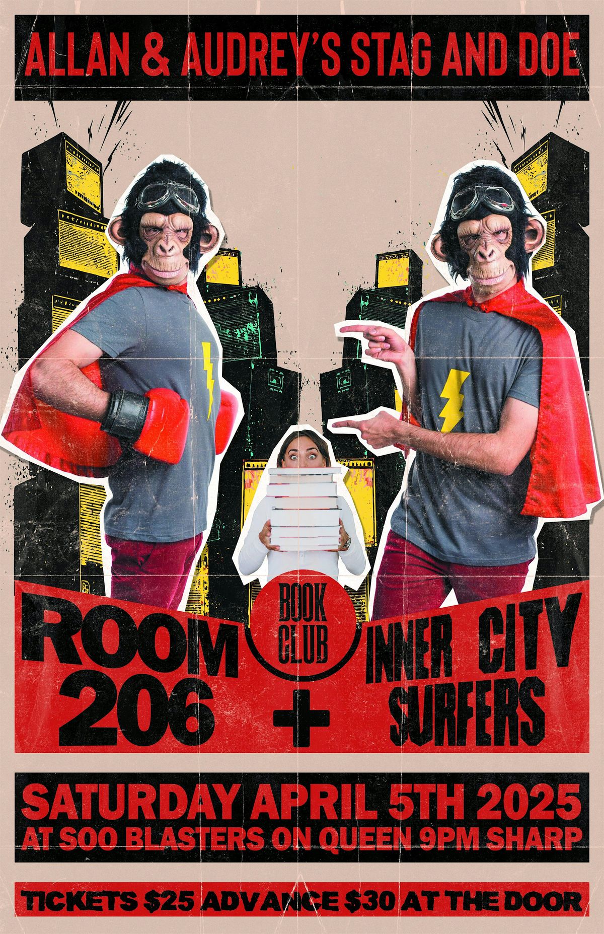 Room 206\/Inner City Surfers\/Bookclub for Audrey and Allan's Stag and Doe