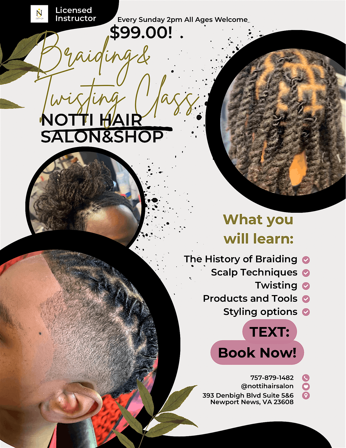 Braiding and Twisting Class