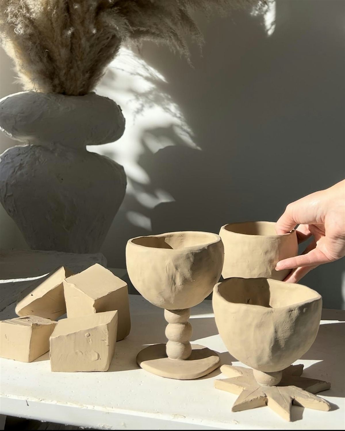 Cocktail Glass Pottery Class - Intro to Ceramics Workshop