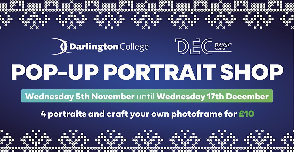 Darlington College Present Pop Up Art Shop
