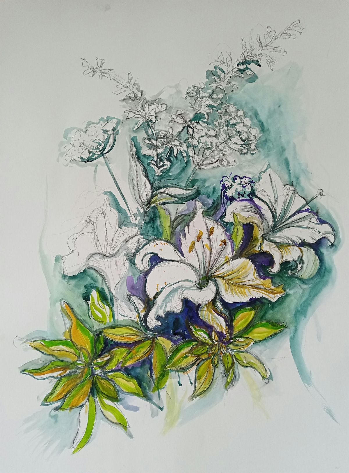 Mixed Media, Flowers & Foliage