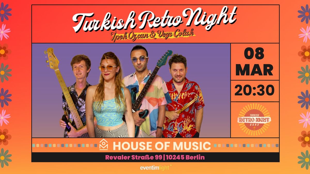 Turkish Retro Night Band | 08.03.25 | BERL\u0130N Concert Tickets