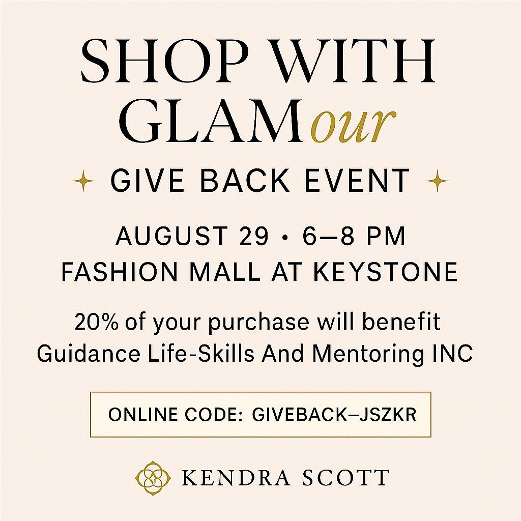 \u2728 Sip, Shop, & Support GLAM \u2013  at Kendra Scott \u2728