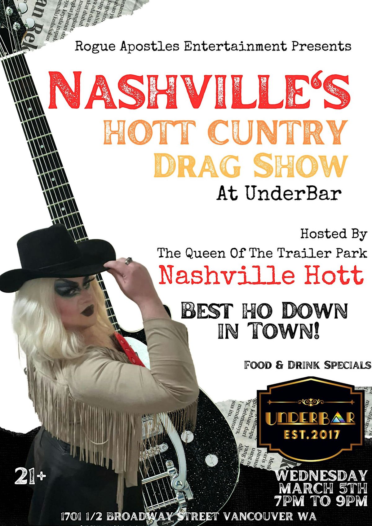 Nashville's Hott Cuntry Drag Show At UnderBar