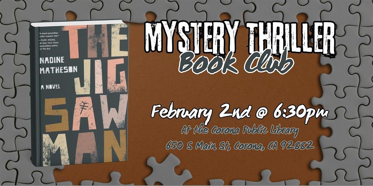 Book Club Discussion: The Jigsaw Man by Nadine Matheson