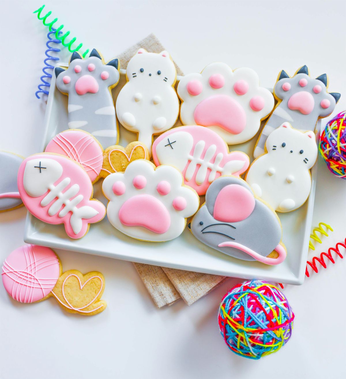 11:00 AM - Cute Cookie Kitties Sugar Cookie Decorating Class!