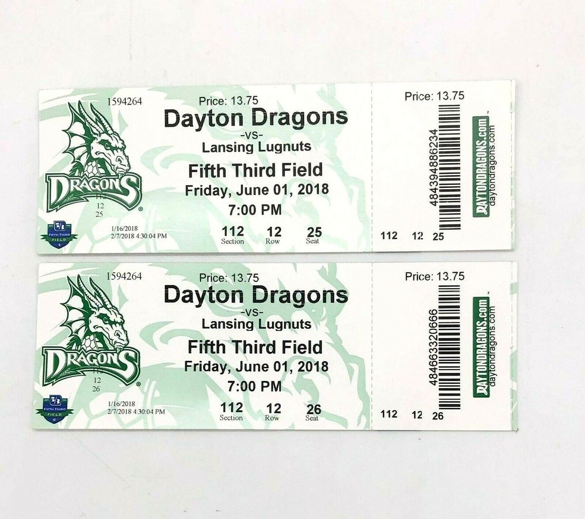 Dayton Dragons at Lansing Lugnuts at Jackson Field