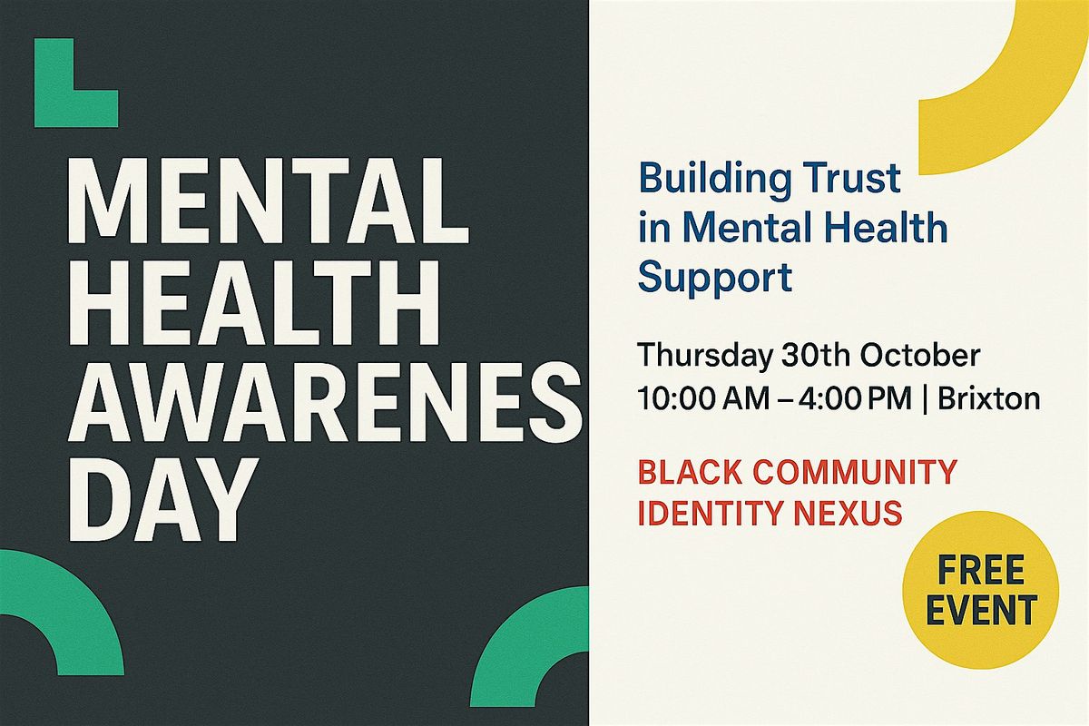 Mental Health Awareness Day: Access to Services - Building Trust in Mental