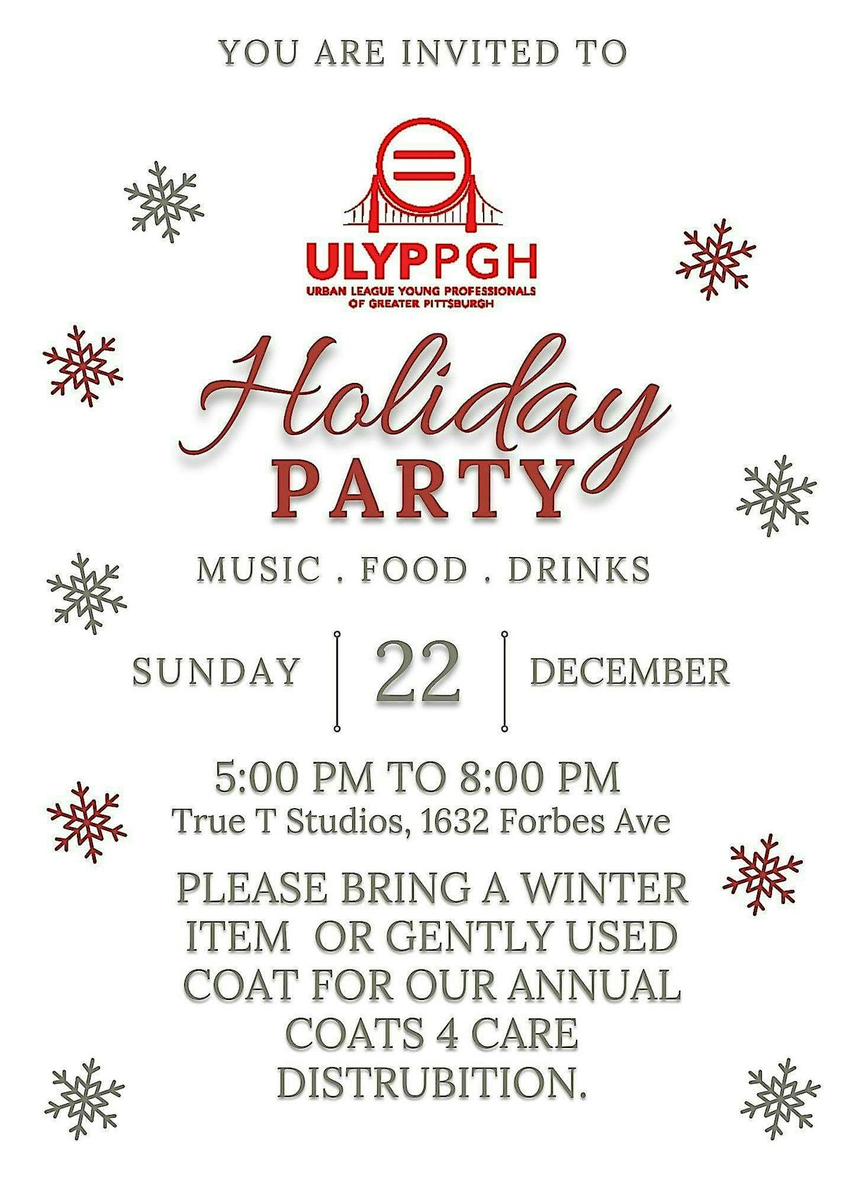 Urban League Young Professionals Of Greater Pittsburgh Holiday Party