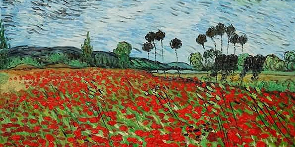 Paint Van Gogh's Field Of Poppies, Cambridge