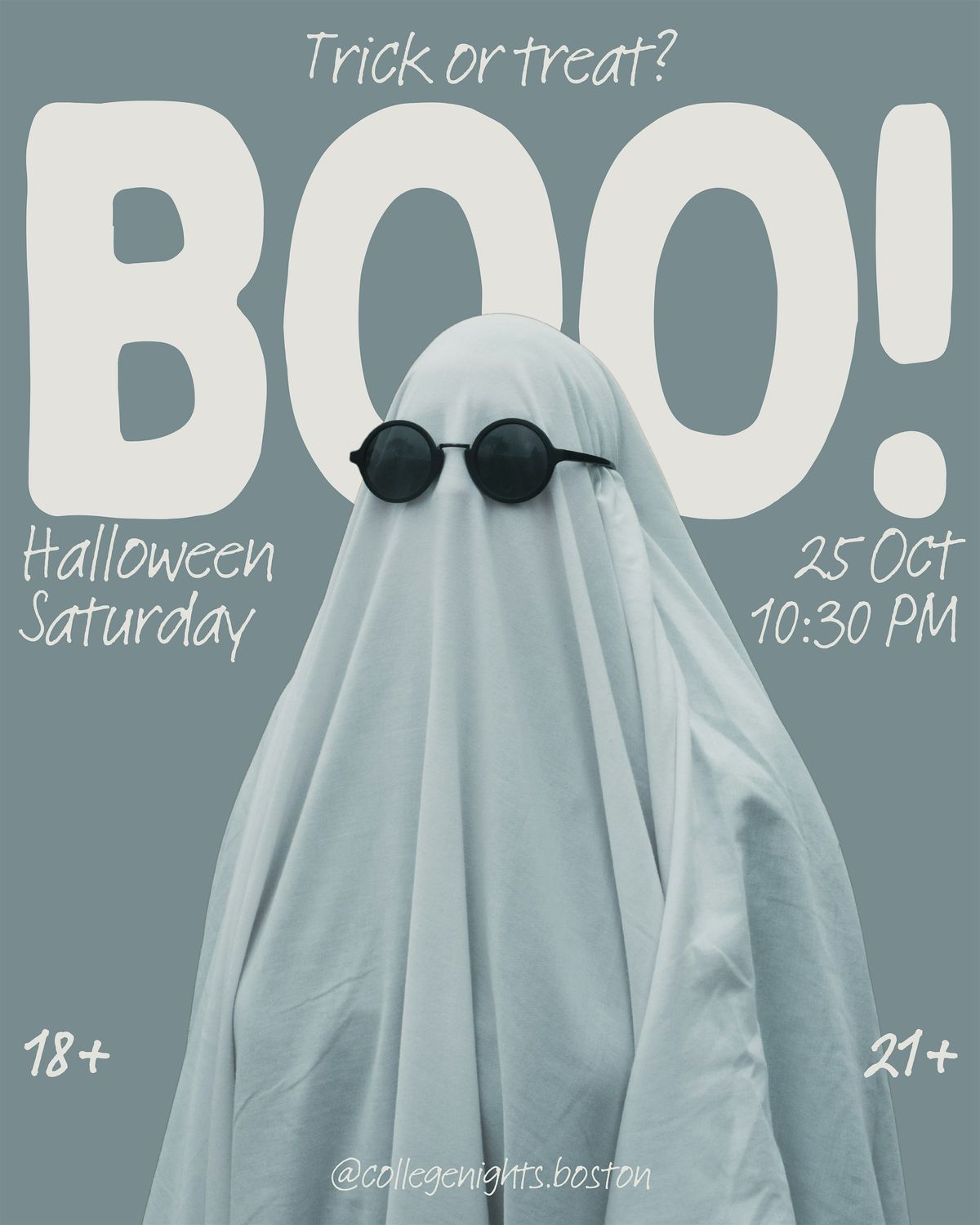 BOO! Halloween Saturday 18+ & 21+