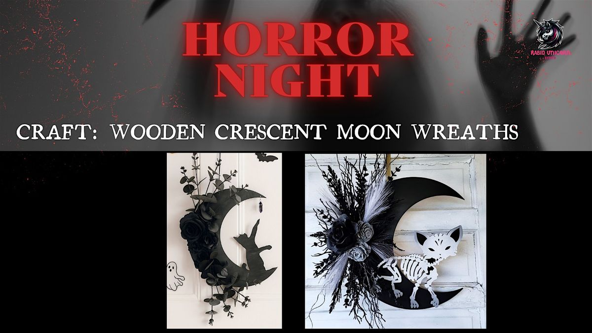 Horror Night: Crescent Moon Wreaths