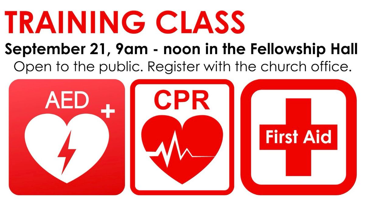 FIRST AID \/ CPR \/ AED TRAINING