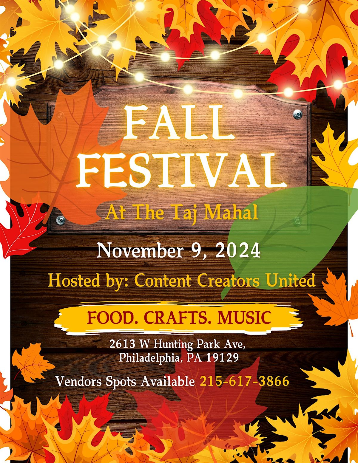 Fall Festival At The Taj Mahal