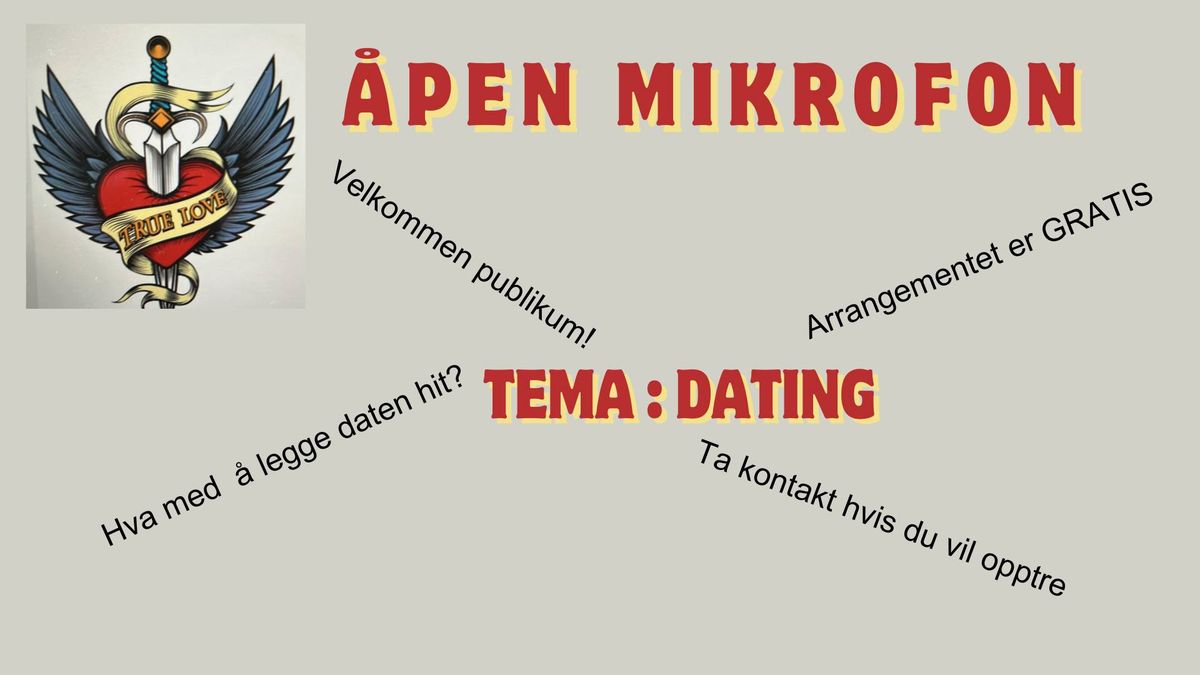 \u00c5pen mikrofon - dating