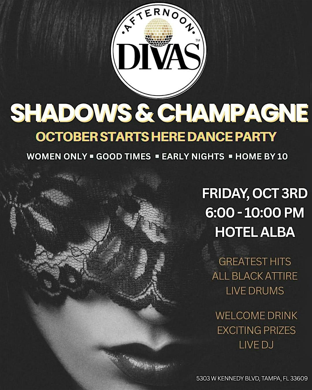 SHADOWS&CHAMPAGNE October starts here dance party