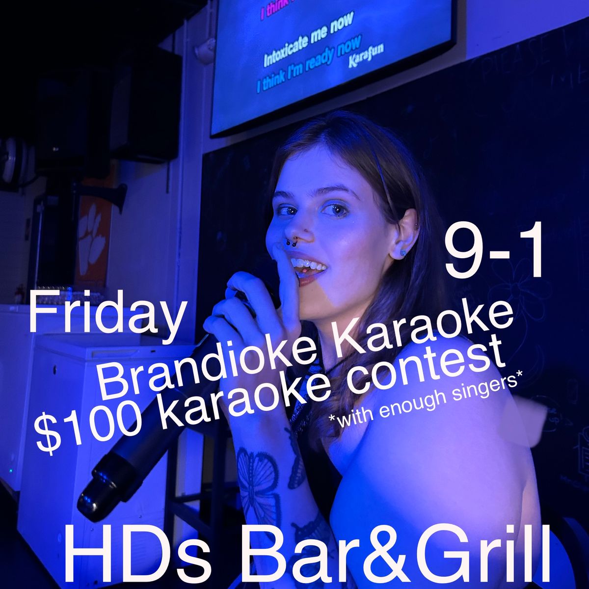 Karaoke Contest $100! Brandioke Karaoke 9-1