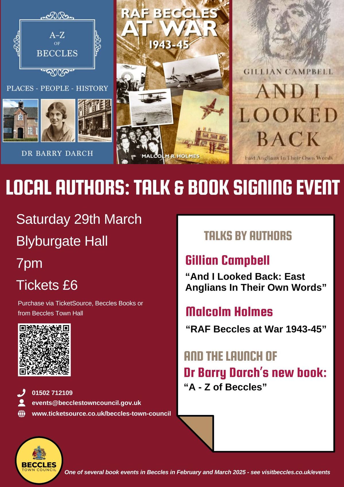 Local Authors: Talk & Book Signing Event